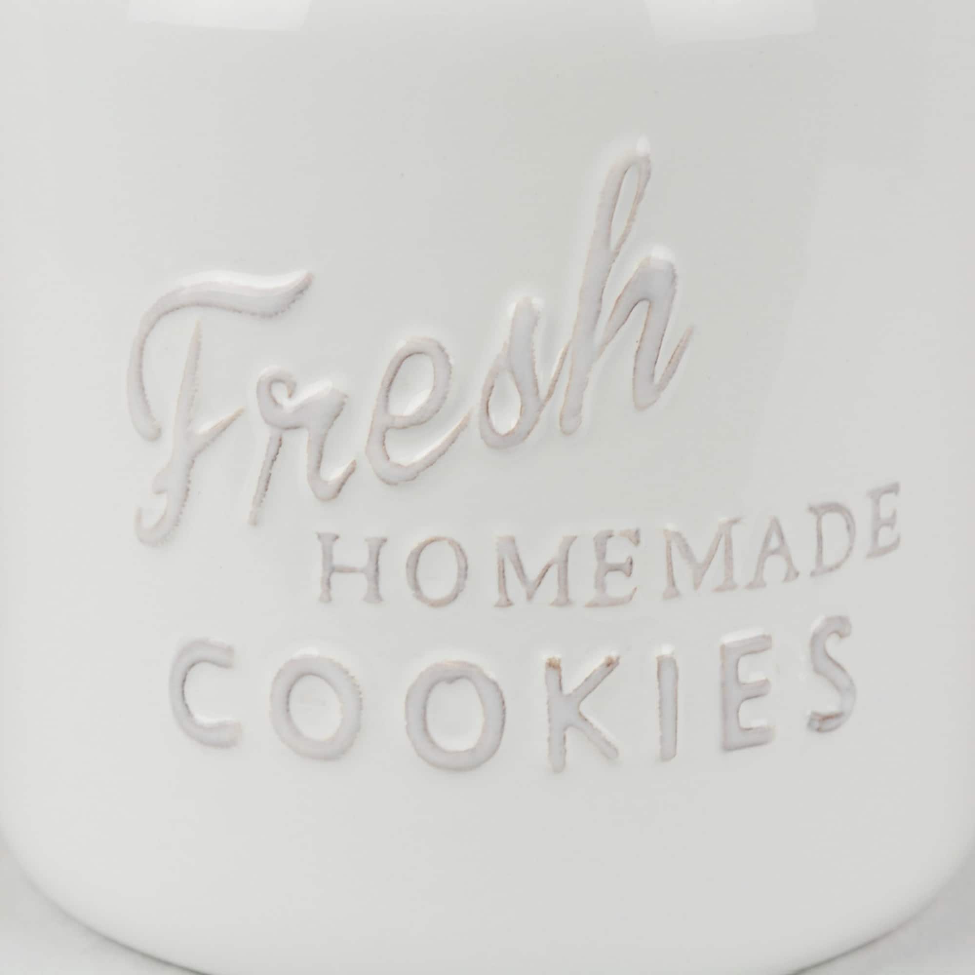 DII® 9" Red & White Ceramic Cookie Jar